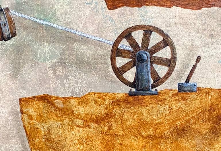 Original Abstract Expressionism Fantasy Painting by D Haas Decker