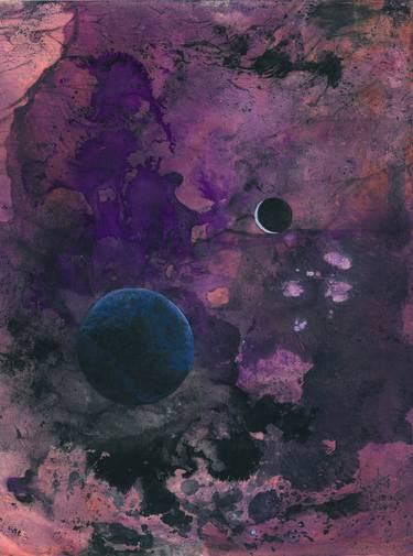 Print of Abstract Outer Space Paintings by Janmejay Somvanshi