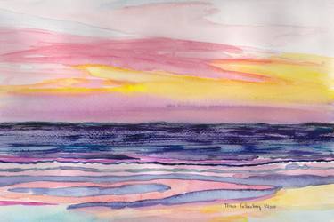 Original Impressionism Seascape Painting by Teresa Falkenberg