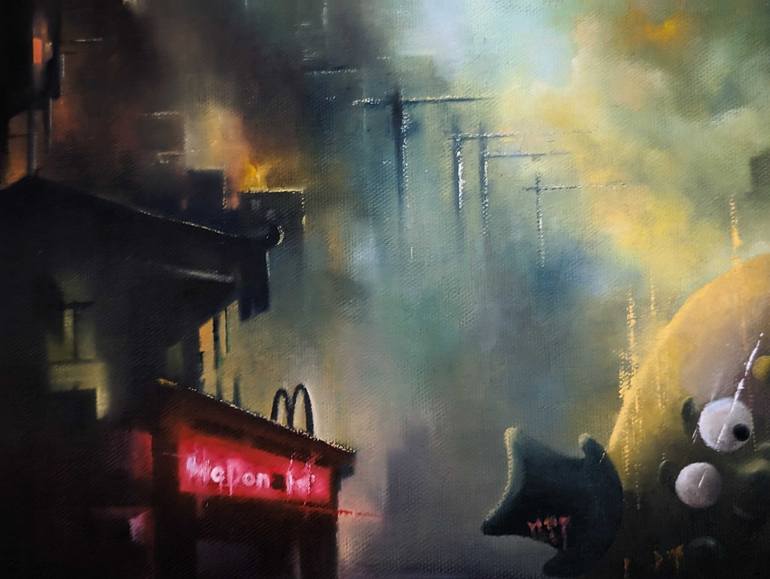 Original Popular culture Painting by Wayne Chang