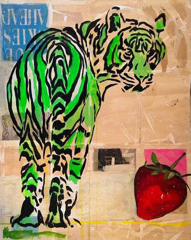 Original Contemporary Animal Painting by Tina Welz