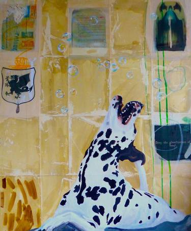 Print of Figurative Dogs Paintings by Tina Welz