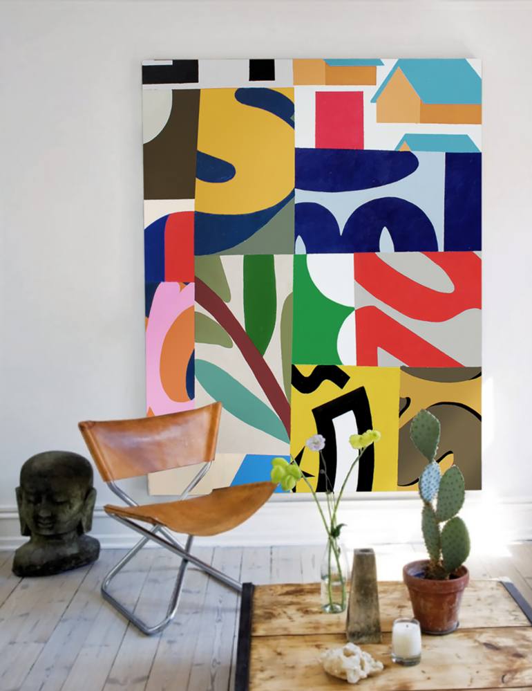 Original Modernism Abstract Painting by William Lachance