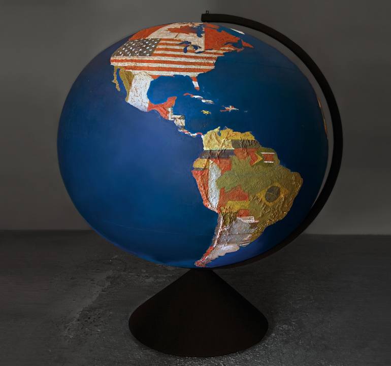 Globe Political Map - Print