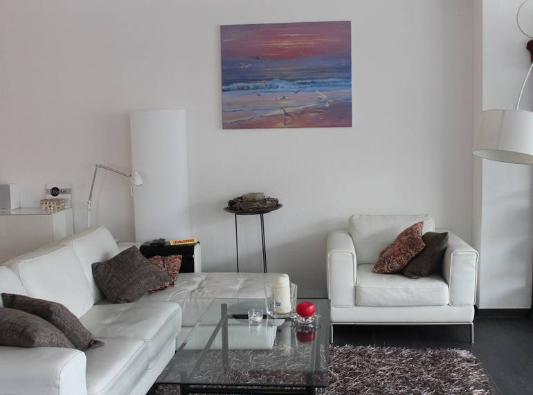 Original Expressionism Seascape Painting by Olga Schibli