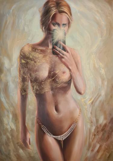 Original Abstract Nude Paintings by Olga Schibli