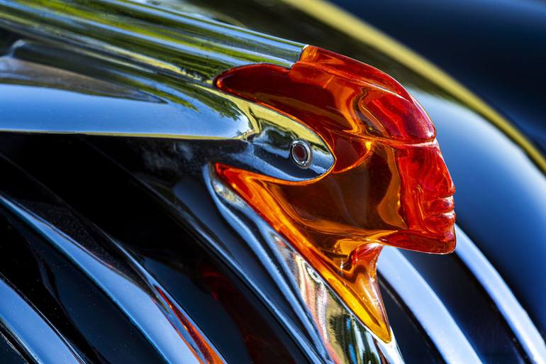 1951 Indian Head Hood Ornament Photography by Steven Edson | Saatchi Art