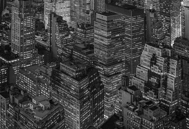 New York City at Night in Black and White thumb