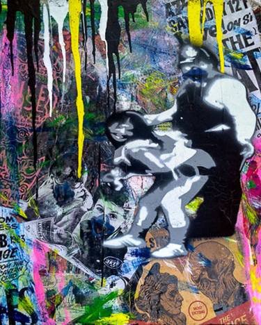 Original Pop Art Graffiti Collage by Evan Polk