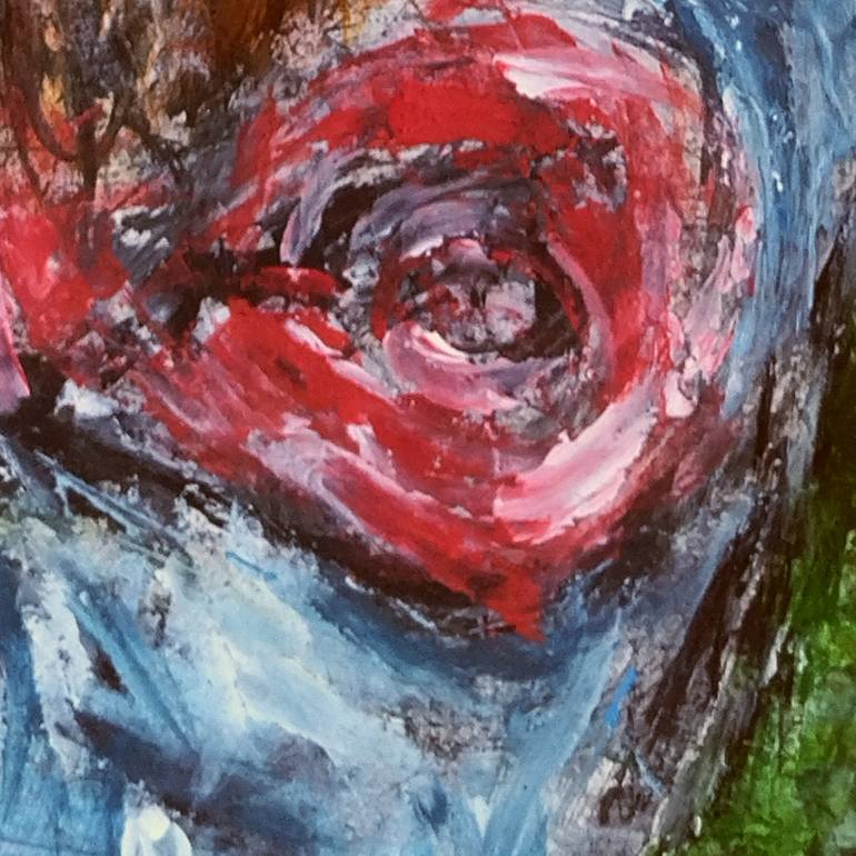 Original Expressionism People Painting by Evgeni Bazelevski