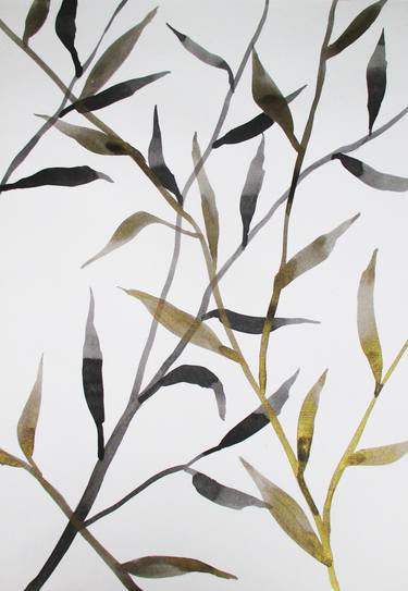 Original Black & White Calligraphy Painting by Julia Gogol