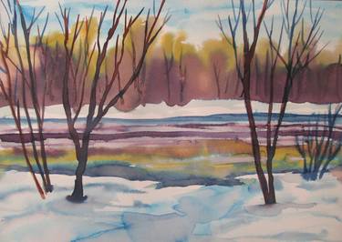 Original Abstract Landscape Painting by Julia Gogol