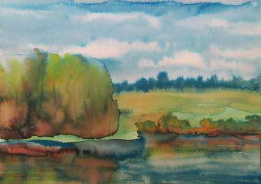 Original Abstract Landscape Paintings by Julia Gogol