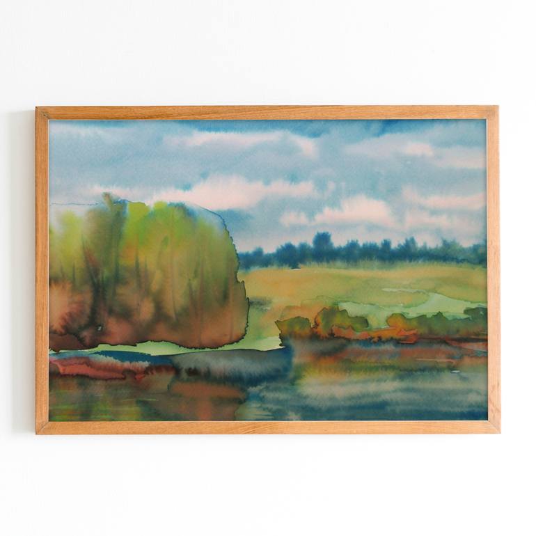 Original Abstract Landscape Painting by Julia Gogol