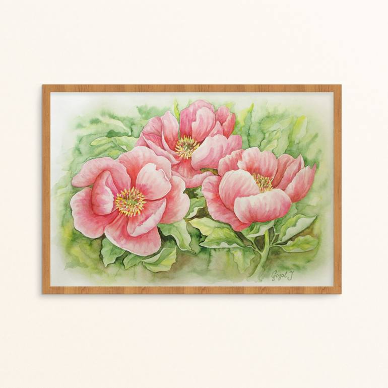 Original Fine Art Floral Painting by Julia Gogol