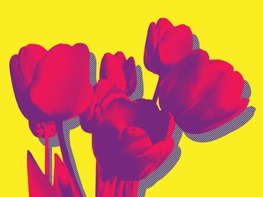 Tulips on yellow - Limited Edition 2 of 50 thumb
