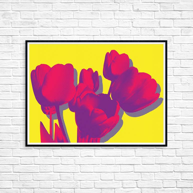 Original Fine Art Floral Printmaking by Julia Gogol