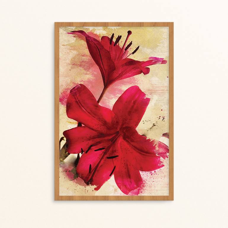 Original Floral Printmaking by Julia Gogol