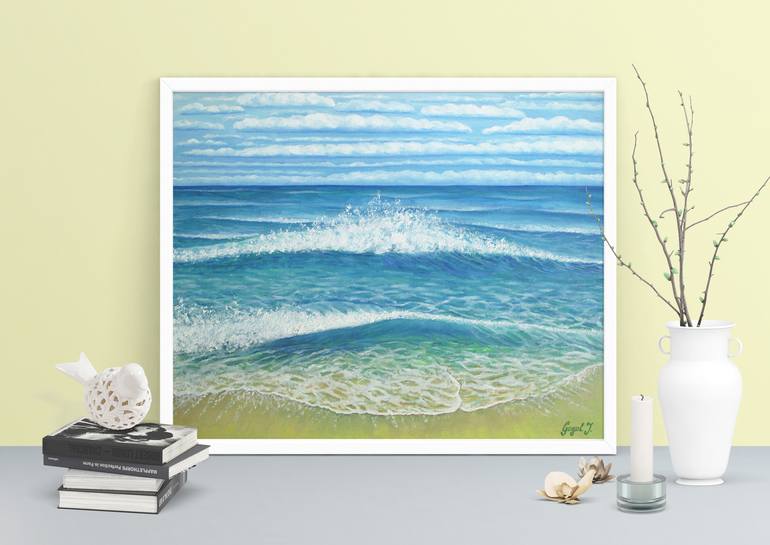 Original Fine Art Seascape Painting by Julia Gogol