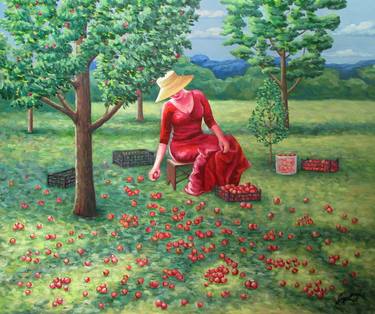 Original Garden Paintings by Julia Gogol