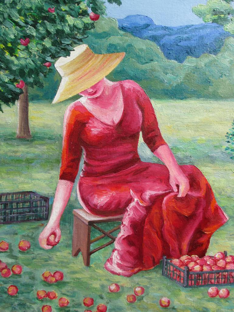 Original Conceptual Garden Painting by Julia Gogol