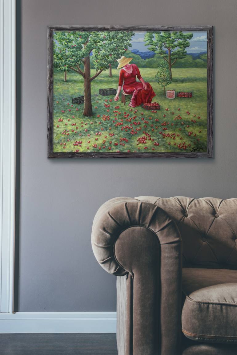 Original Conceptual Garden Painting by Julia Gogol