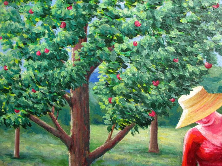 Original Conceptual Garden Painting by Julia Gogol