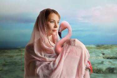 Woman with flamingo - Limited Edition 1 of 10 thumb
