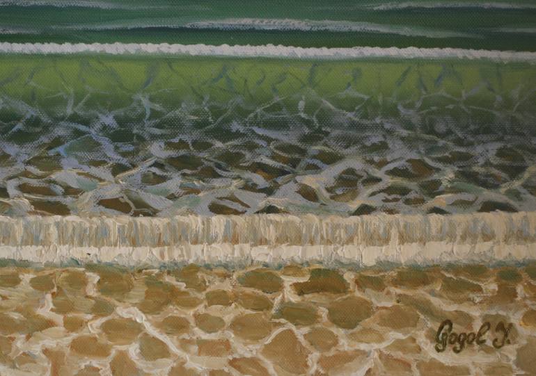 Original Minimalism Seascape Painting by Julia Gogol