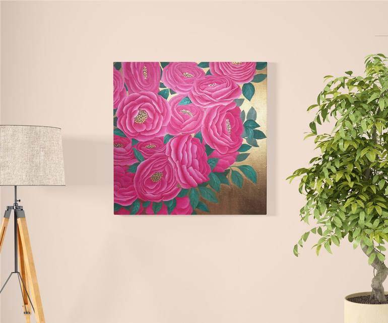 Original Floral Painting by Julia Gogol