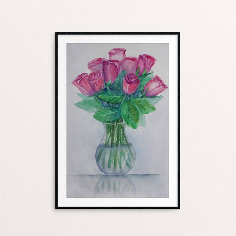 Original Floral Painting by Julia Gogol