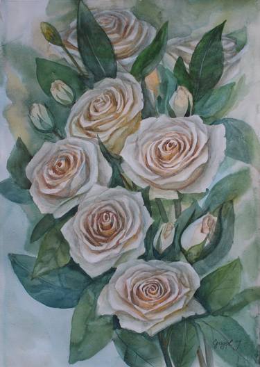 Original Fine Art Floral Paintings by Julia Gogol