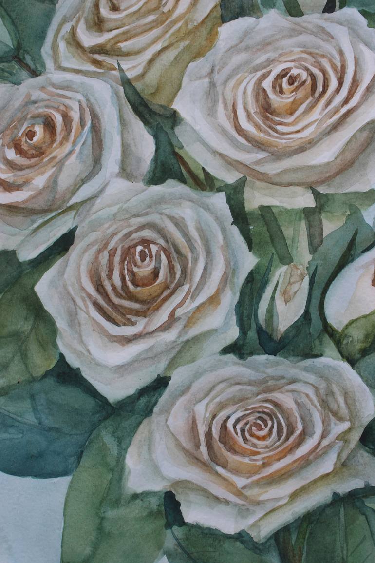 Original Floral Painting by Julia Gogol