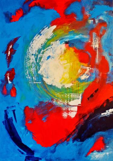 Original Abstract Expressionism Abstract Paintings by Maga Smolik