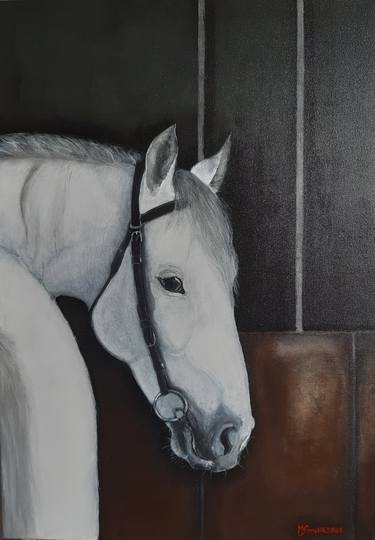 Original Modern Horse Paintings by Maga Smolik