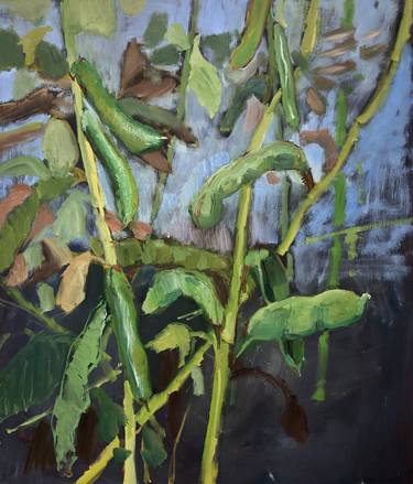 Original Expressionism Botanic Paintings by Isabelle Kaufmann