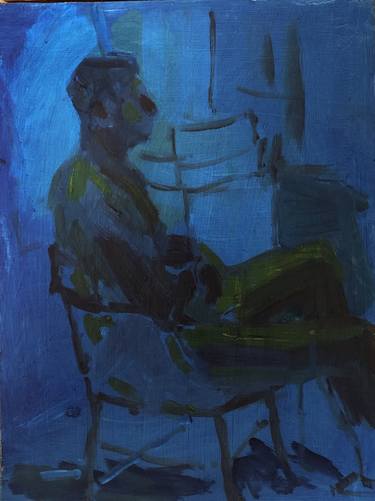 Original Expressionism Men Paintings by Isabelle Kaufmann