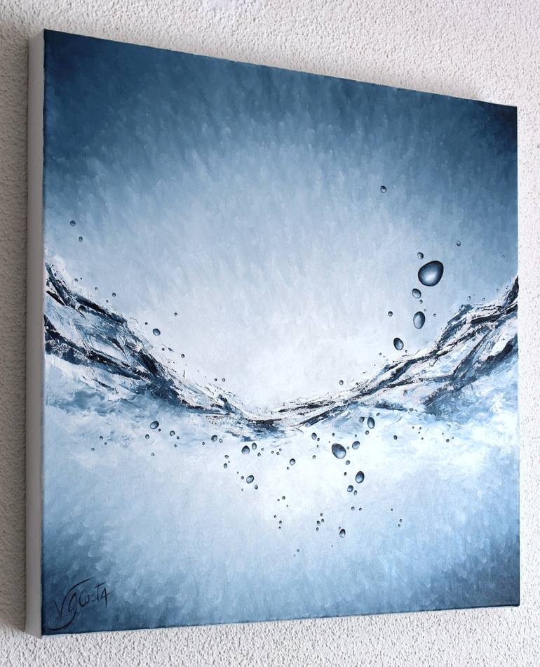 Original Modernism Water Painting by Virginia Garcia Costa