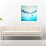 My work is inspired by water's transparency, strength and movement. Water is always the same and at the same time always different, because its constellations are unrepeatable. Restless waves and drops resemble each other, however, in their own way they are unique.

It is painted on premium canvas and ready to hang -its edges are carefully white painted, so framing is not required

It is finished with a layer of UV protection varnish