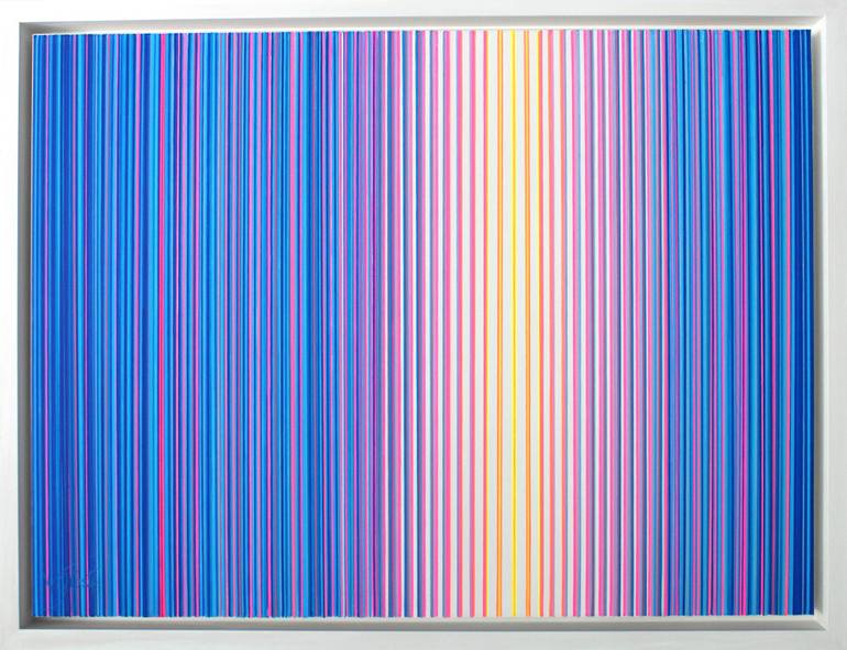 Original Art Deco Abstract Painting by Virginia Garcia Costa