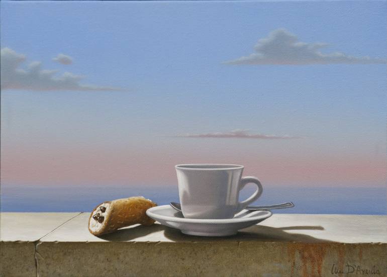 Original Figurative Cuisine Paintings by Michele D'Avenia