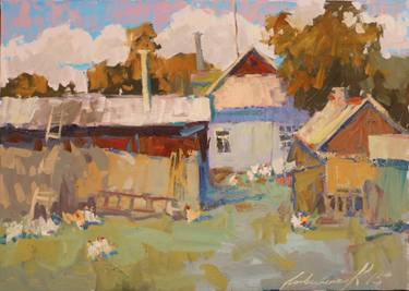 Print of Fine Art Rural life Paintings by Ksenia Logvinenko