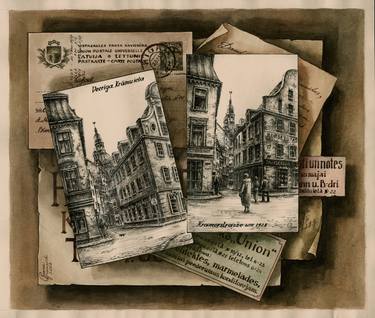 Print of Cities Drawings by Janina Grinevich