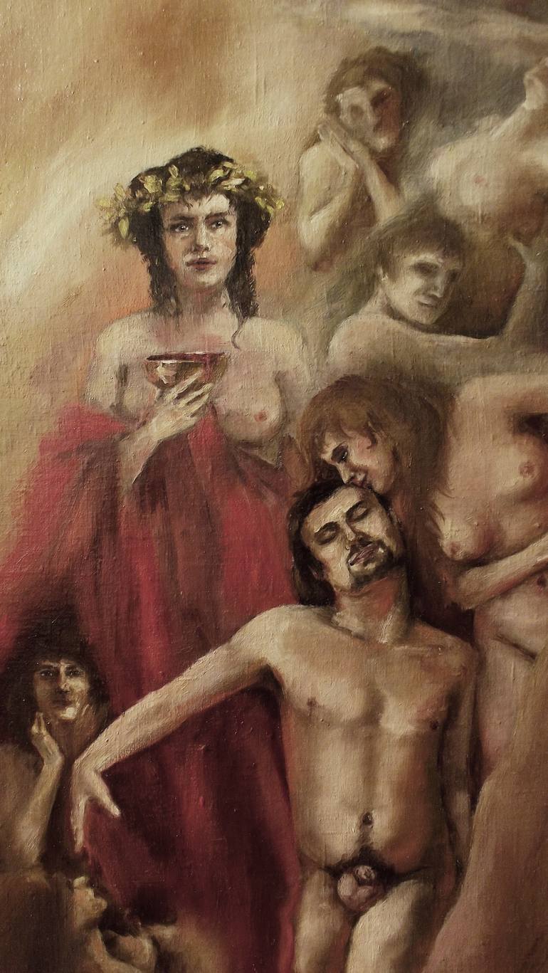 Original Figurative Fantasy Painting by Janina Grinevich