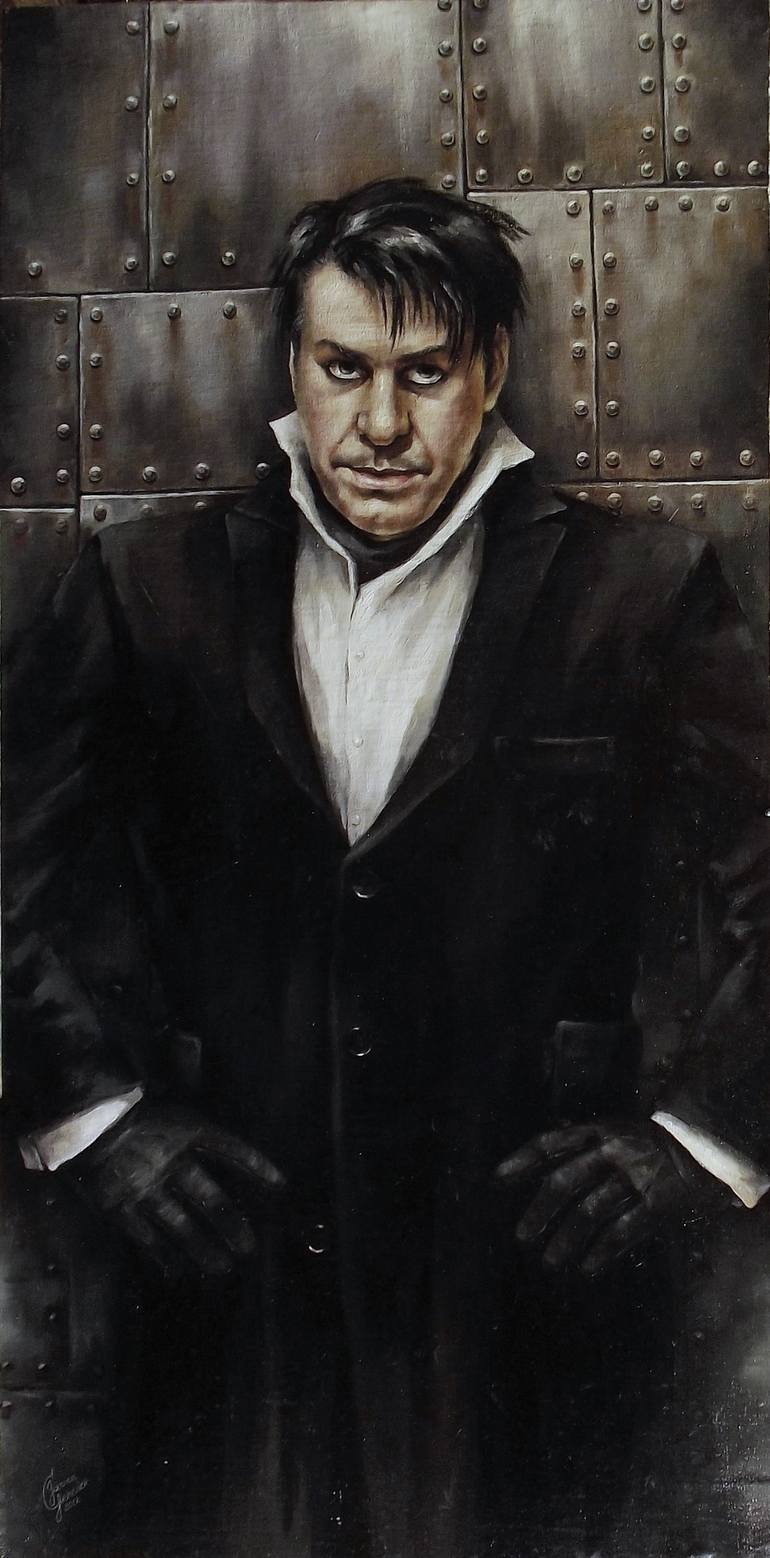 The Portrait Of Till Lindemann Painting By Janina Grinevich Saatchi Art