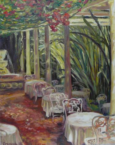 Print of Impressionism Garden Paintings by Janna Gromova