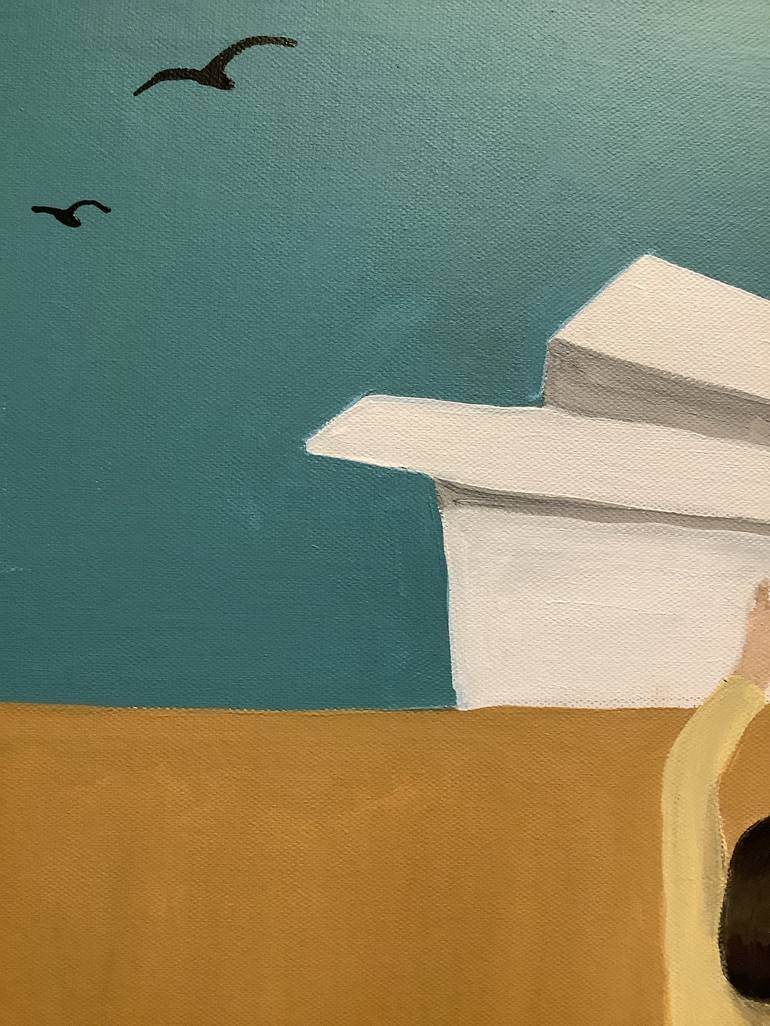 Original Expressionism Aeroplane Painting by sharon champion