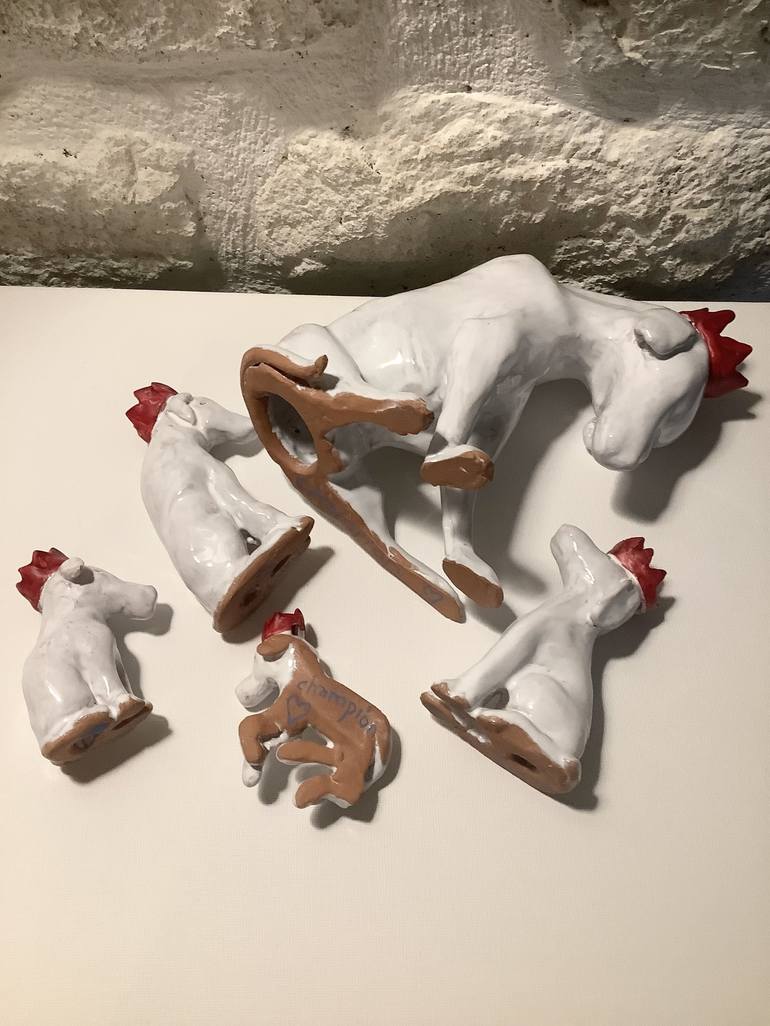 Original Contemporary Animal Sculpture by sharon champion