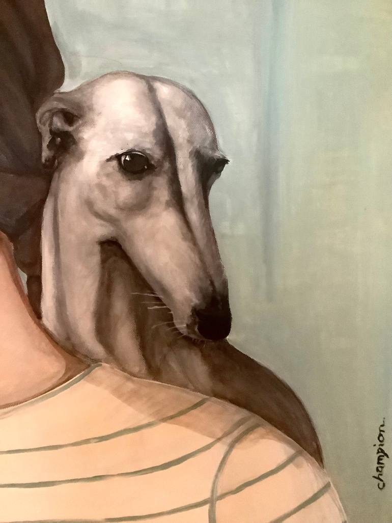 Original Figurative Animal Painting by Sharon Champion