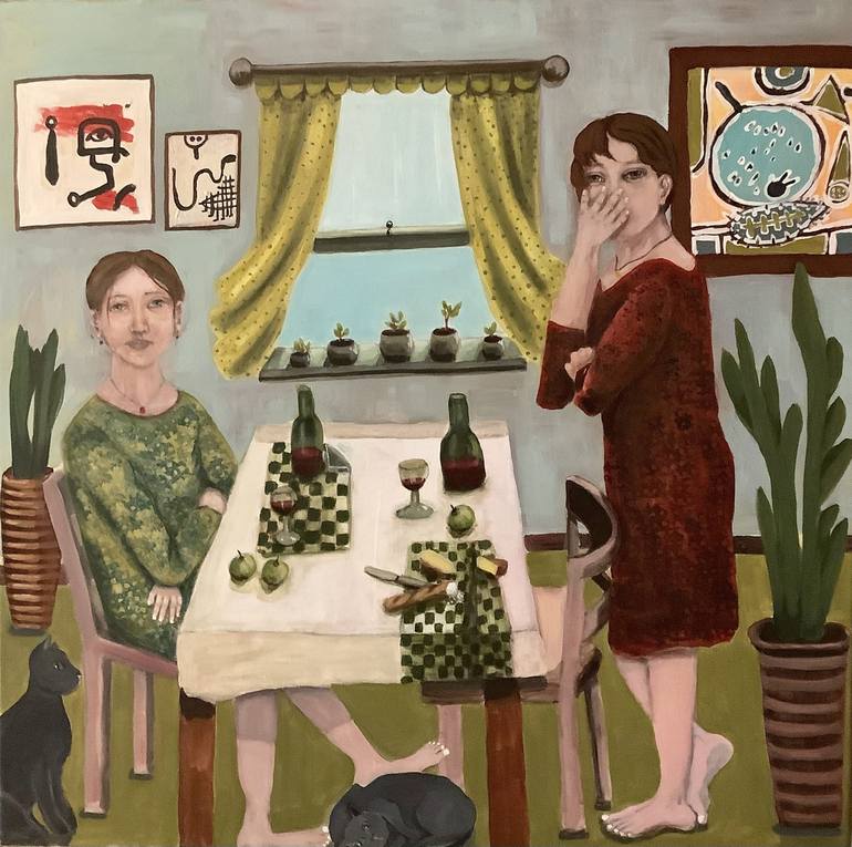 Original Expressionism Food & Drink Paintings by Sharon Champion